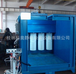 3個(gè)濾芯單工位噴粉房噴粉柜安裝